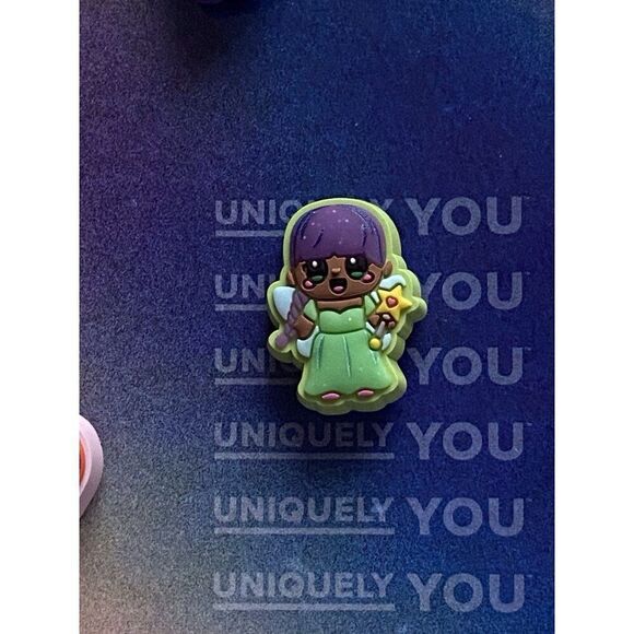 5 Pack Crocs Jibbitz Magic Girlies Purple Green Pink Wands Original NEW - Picture 3 of 7